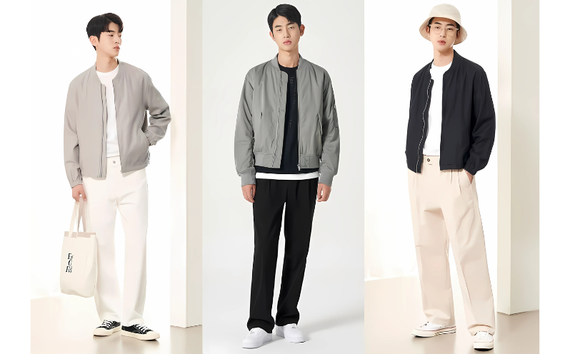 áo khoác nam không cổ