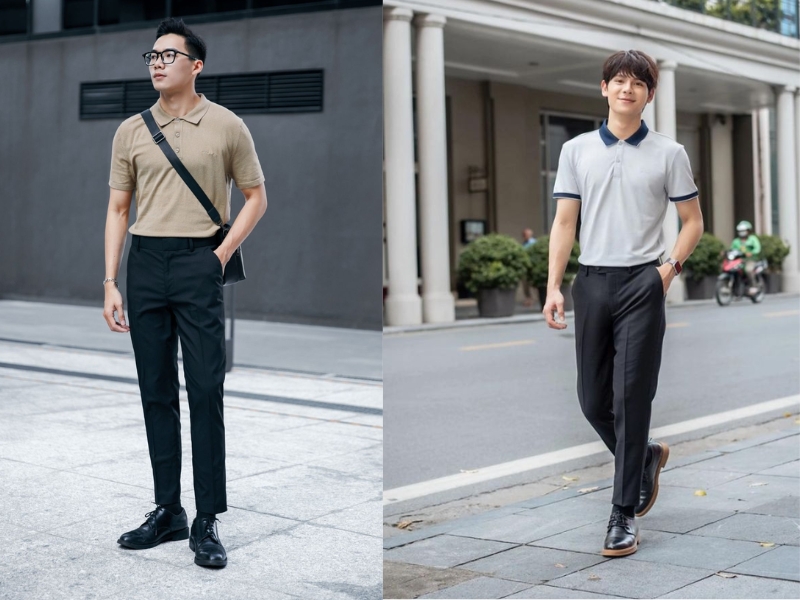 cách phối đồ người lưng dài chân ngắn nam