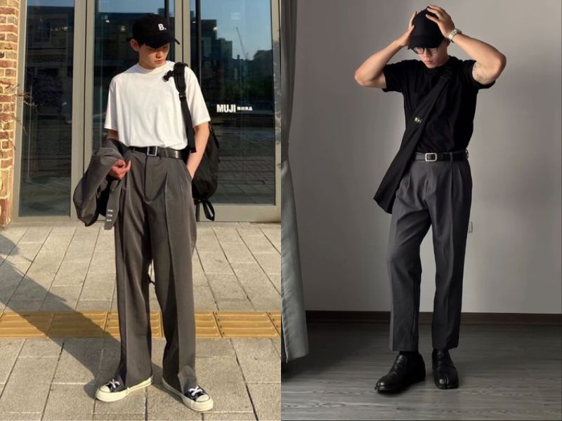 cách phối đồ người lưng dài chân ngắn nam