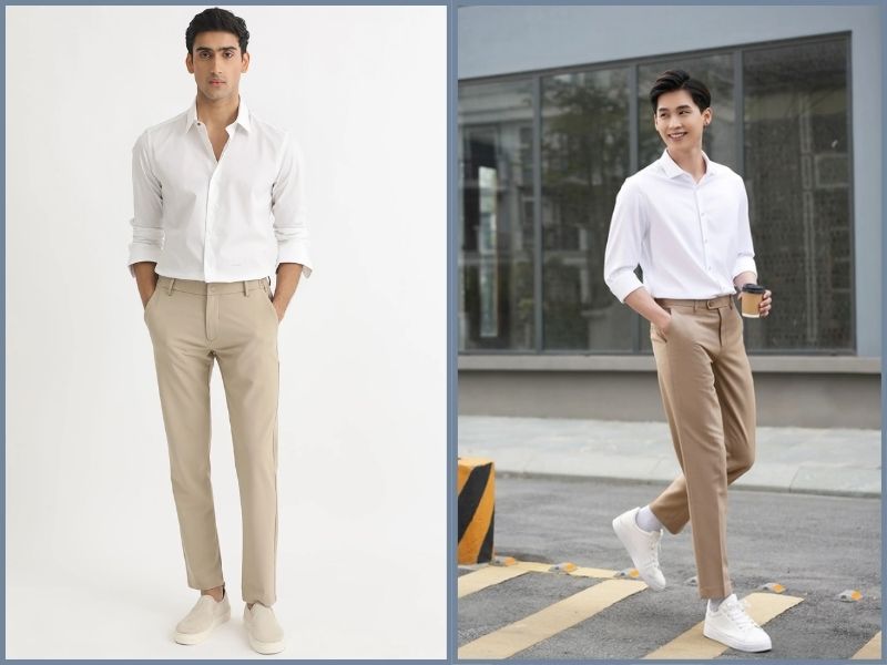 cách phối đồ với màu be