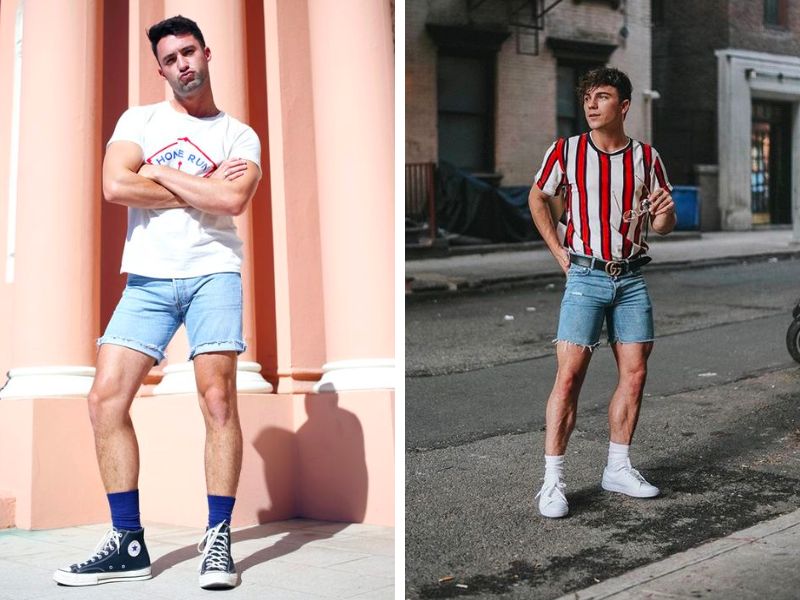 cách phối đồ với tất cao cổ nam