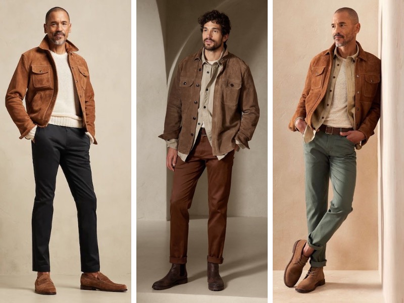 Phối áo khoác nâu nam với màu gì