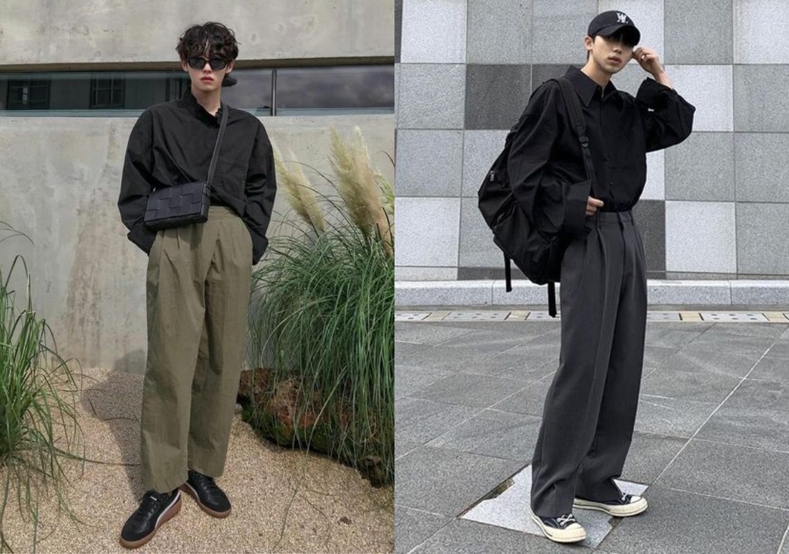 phối đồ gam màu tối