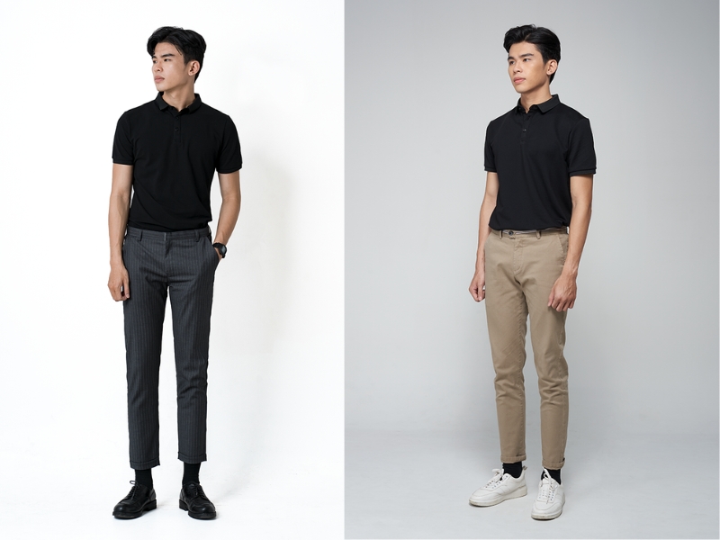 phối đồ gam màu tối