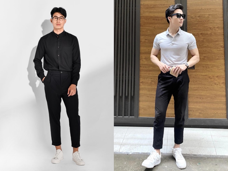 phối đồ gam màu tối