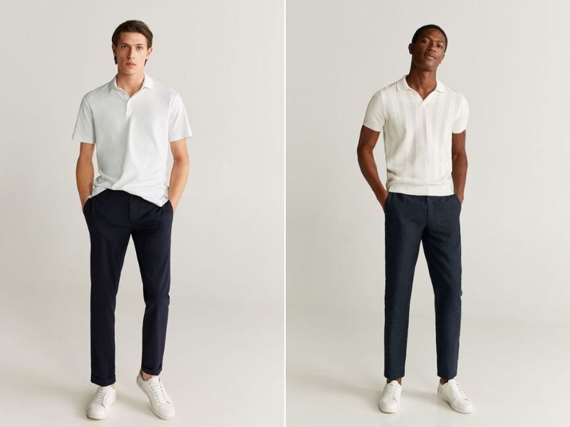 Cách phối đồ trắng đen nam