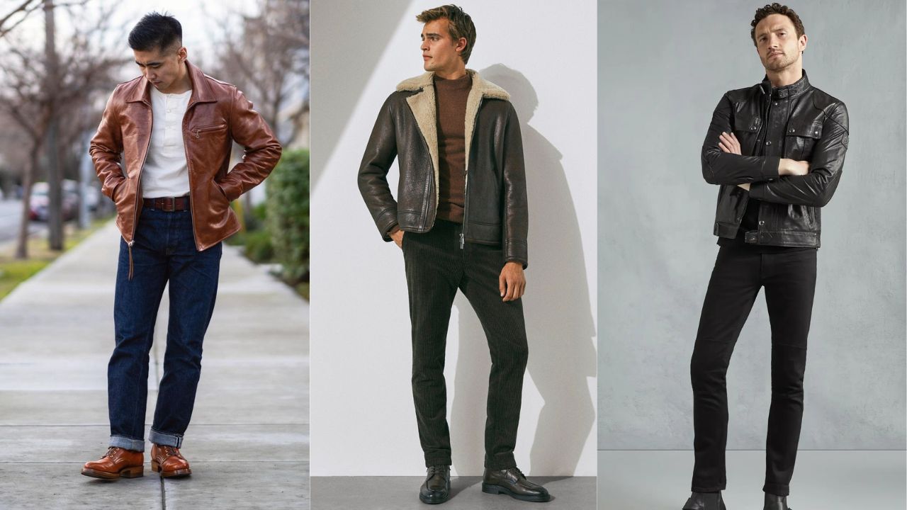 phối đồ với áo khoác nam trung niên