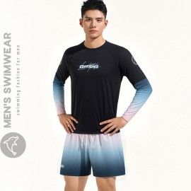 Bộ bơi nam dài tay quần 2 lớp