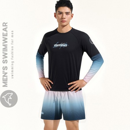 Bộ bơi nam dài tay quần 2 lớp