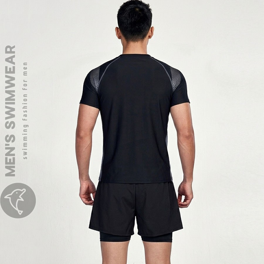 Bộ quần áo bơi ngắn tay nam tính - Ảnh 2