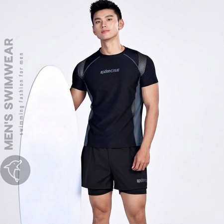 Bộ quần áo bơi ngắn tay nam tính - Ảnh đại diện