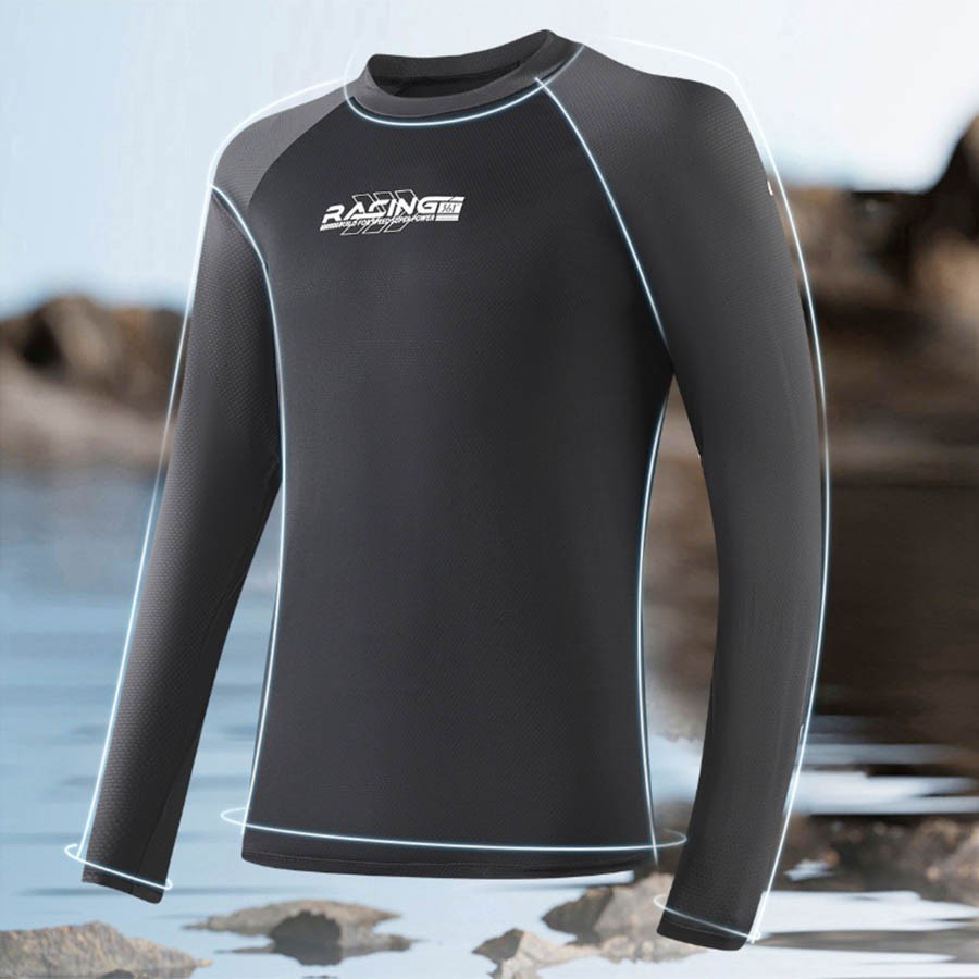 Bộ quần áo bơi nam dài tay cao cấp - Ảnh 4