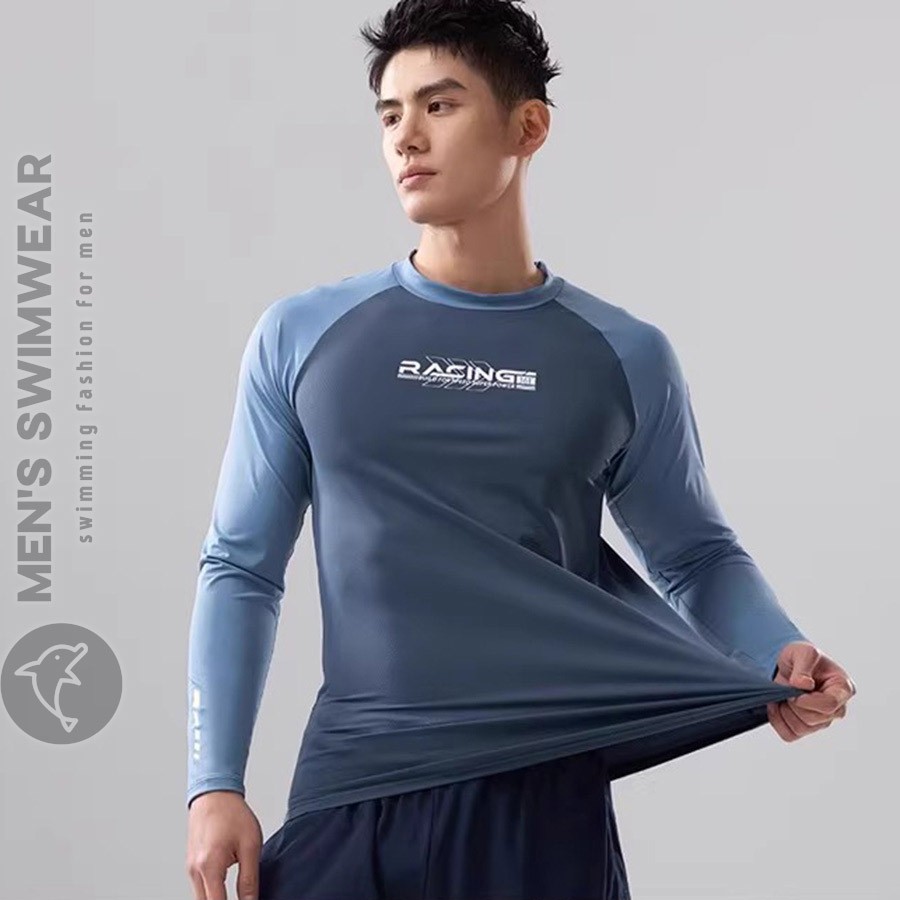 Áo bơi dài tay nam xanh cao cấp - Ảnh đại diện