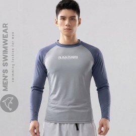 Áo bơi nam dài tay ghi cao cấp