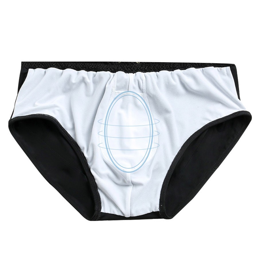 Quần bơi nam đen 2 lớp cao cấp - Ảnh 5