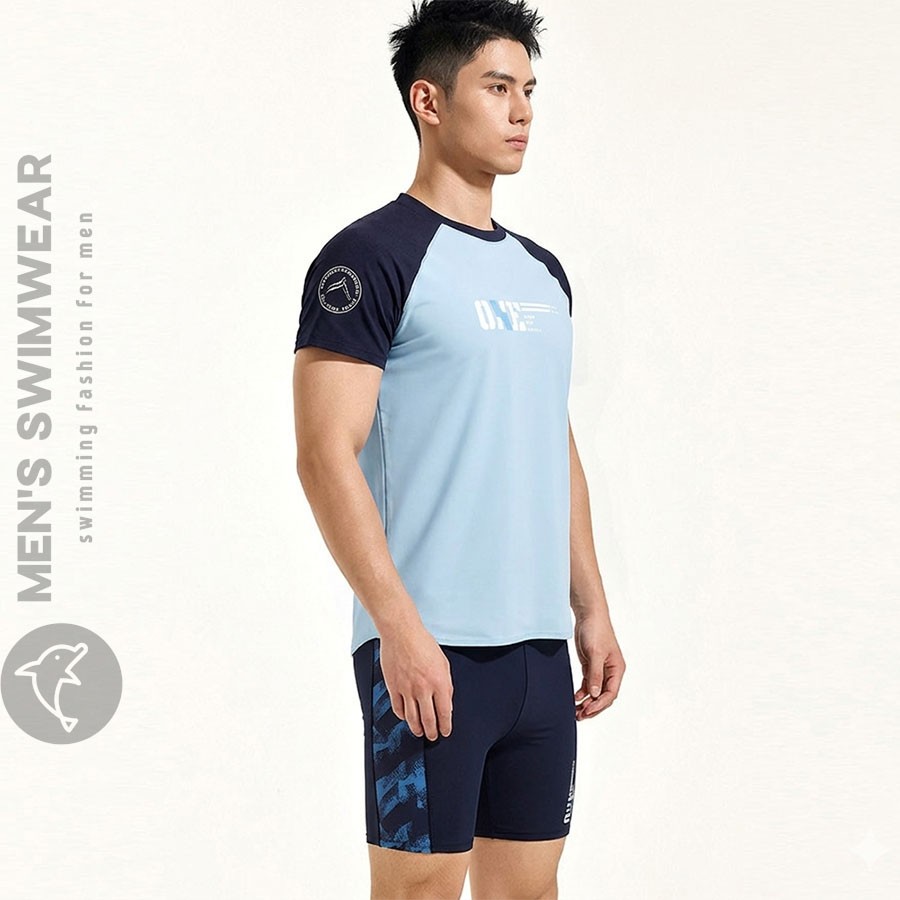 Set quần áo bơi nam thể thao - Ảnh 1