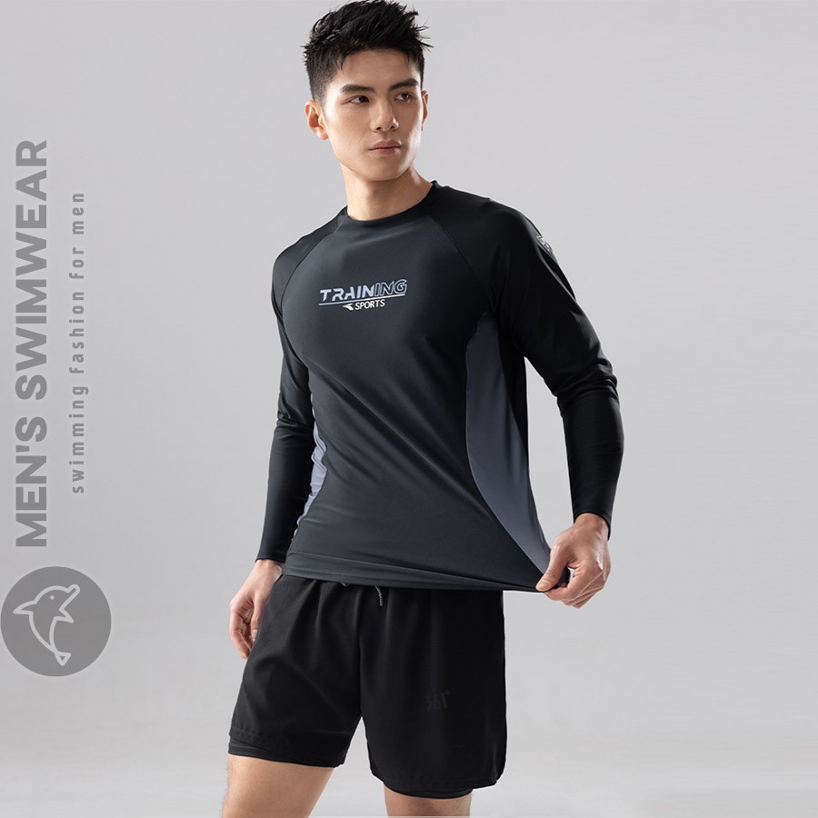 Bộ bơi dài tay nam chuyên nghiệp - Ảnh 0