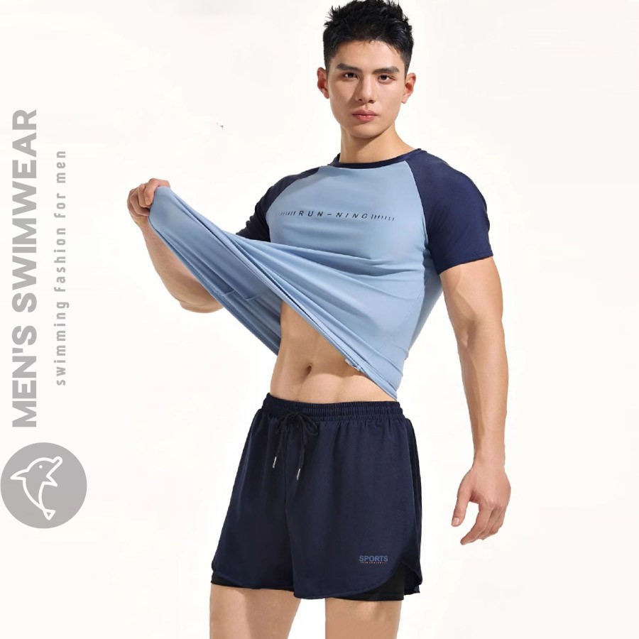 Set đồ bơi nam thể thao cao cấp - Ảnh 0