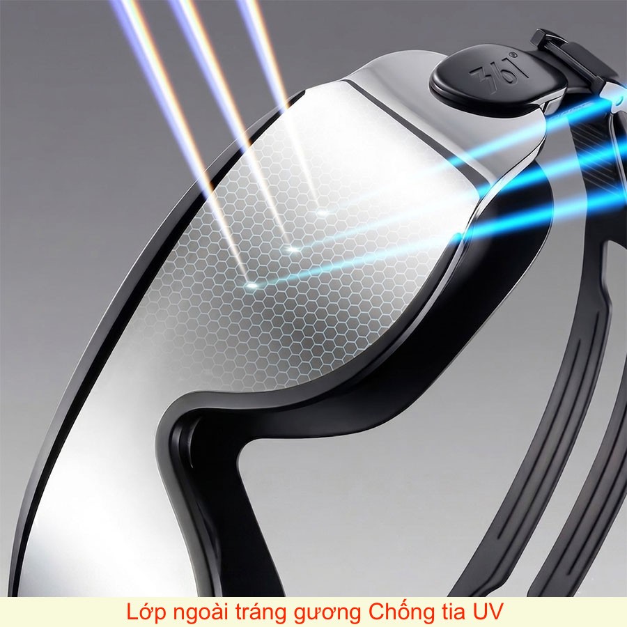 Kính bơi góc nhìn rộng tráng gương - Ảnh 0