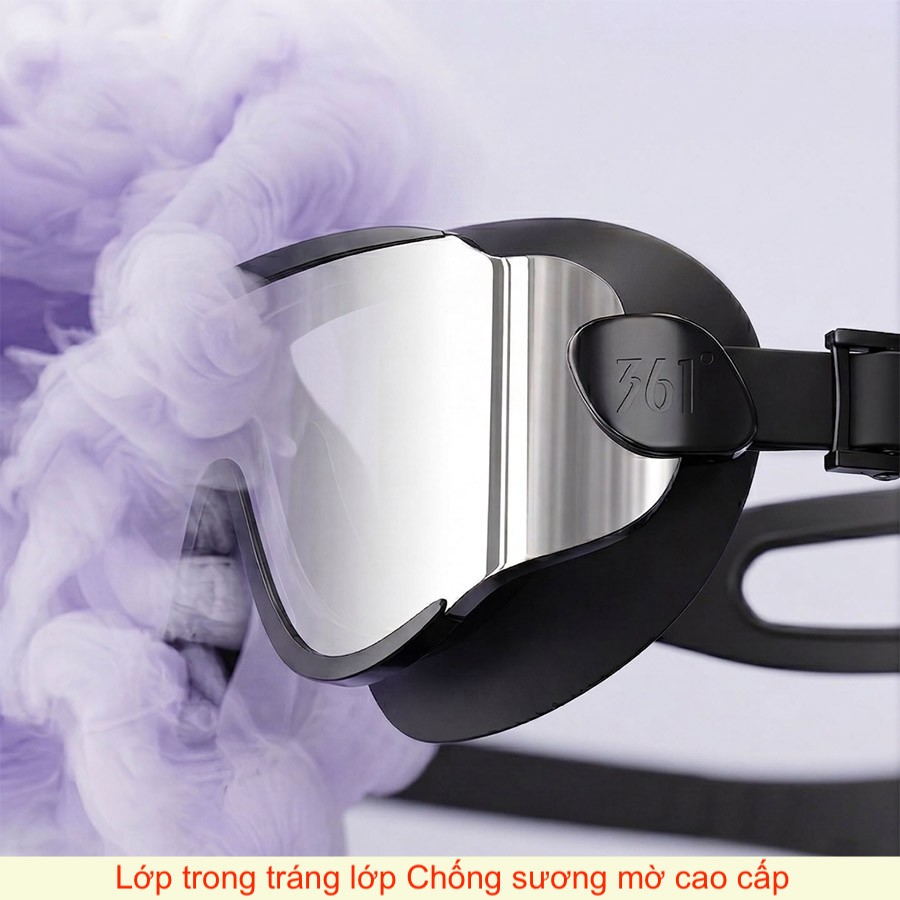 Kính bơi góc nhìn rộng tráng gương - Ảnh 1