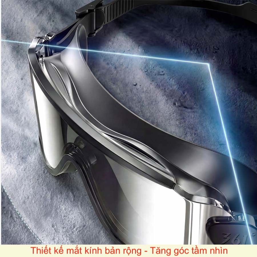 Kính bơi góc nhìn rộng tráng gương - Ảnh 2