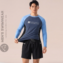 Set quần áo bơi nam dài tay cao cấp